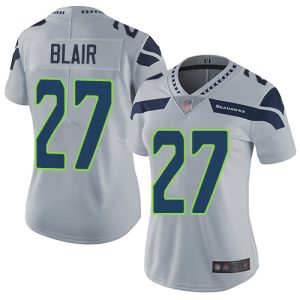 Outstanding Seahawks #27 Marquise Blair Grey Alternate Women's Stitched NFL Vapor Untouchable Limited Jersey