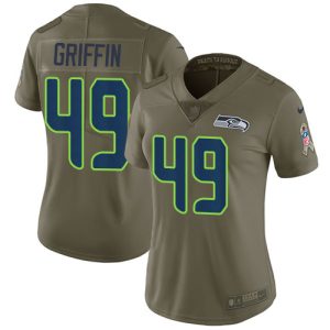 Delightful Seahawks #49 Shaquem Griffin Olive Women's Stitched NFL Limited 2017 Salute to Service Jersey