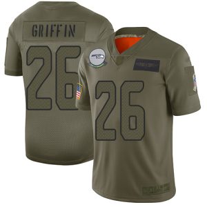 Stunning Seahawks #26 Shaquem Griffin Camo Youth Stitched NFL Limited 2019 Salute to Service Jersey