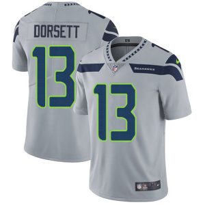 Stunning Seahawks #13 Phillip Dorsett Grey Alternate Youth Stitched NFL Vapor Untouchable Limited Jersey