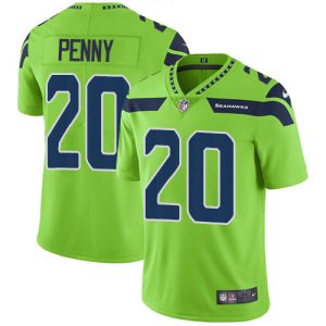Top notch Seahawks #20 Rashaad Penny Green Youth Stitched NFL Limited Rush Jersey