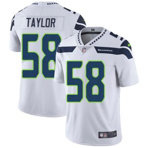 Amazing Seahawks #58 Darrell Taylor White Youth Stitched NFL Vapor Untouchable Limited Jersey