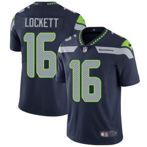 Delightful Seahawks #16 Tyler Lockett Steel Blue Team Color Youth Stitched NFL Vapor Untouchable Limited Jersey