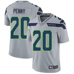 Stunning Seahawks #20 Rashaad Penny Grey Alternate Youth Stitched NFL Vapor Untouchable Limited Jersey