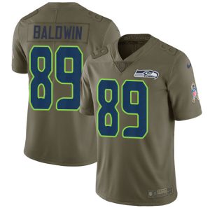 Fantastic Seahawks #89 Doug Baldwin Olive Youth Stitched NFL Limited 2017 Salute to Service Jersey