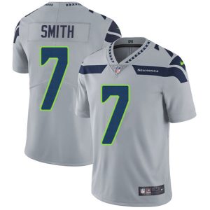 Premium Seahawks #7 Geno Smith Grey Alternate Youth Stitched NFL Vapor Untouchable Limited Jersey