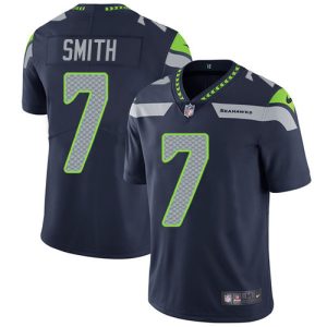 Stunning Seahawks #7 Geno Smith Steel Blue Team Color Youth Stitched NFL Vapor Untouchable Limited Jersey