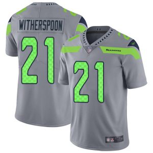 Outstanding Seahawks #21 Devon Witherspoon Gray Youth Stitched NFL Limited Inverted Legend Jersey