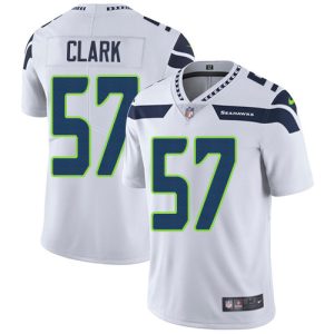 Amazing Seahawks #57 Frank Clark White Youth Stitched NFL Vapor Untouchable Limited Jersey