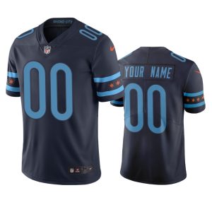 Outstanding Chicago Bears Custom Navy Vapor Limited City Edition NFL Jersey