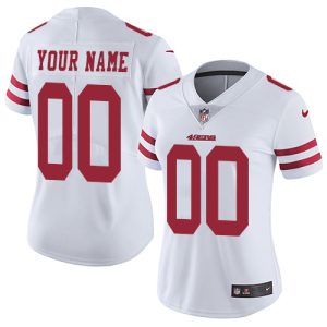 High quality San Francisco 49ers Customized White Stitched Vapor Untouchable Limited Women's NFL Jersey