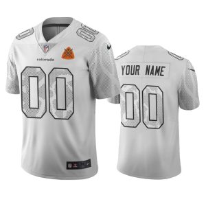 Delightful Denver Broncos Custom White Vapor Limited City Edition NFL Jersey