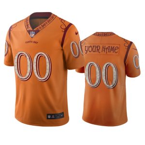 Stunning Tampa Bay Buccaneers Custom Orange Vapor Limited City Edition Jersey
