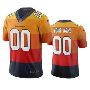 Exceptional Arizona Cardinals Custom Sunset Orange Vapor Limited City Edition NFL Jersey