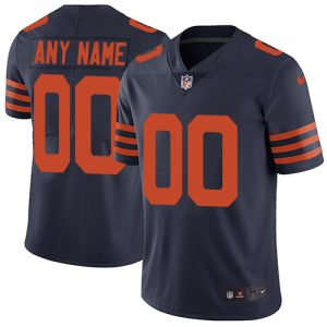 Exceptional Chicago Bears Customized Navy Blue Alternate Stitched Vapor Untouchable Limited Men's NFL Jersey