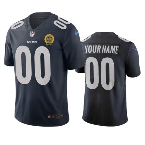 Top notch New York Giants Custom Navy Vapor Limited City Edition NFL Jersey