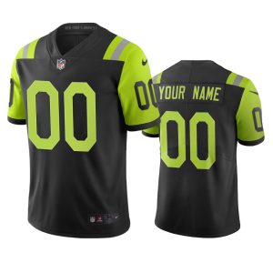 Stunning New York Jets Custom Black Green Vapor Limited City Edition NFL Jersey