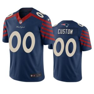 Delightful New England Patriots Custom Navy Vapor Limited City Edition NFL Jersey