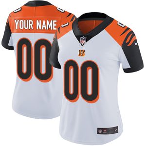 Fantastic Cincinnati Bengals Customized White Stitched Vapor Untouchable Limited Women's NFL Jersey