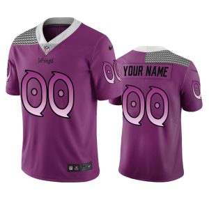 Exceptional Minnesota Vikings Custom Purple Vapor Limited City Edition NFL Jersey