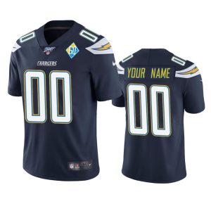 Delightful Los Angeles Chargers Custom Navy 60th Anniversary Vapor Limited NFL Jersey