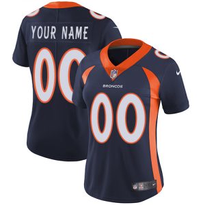 Top notch Denver Broncos Customized Navy Blue Alternate Stitched Vapor Untouchable Limited Women's NFL Jersey