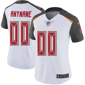 Exceptional Tampa Bay Buccaneers Customized White Stitched Vapor Untouchable Limited Women's NFL Jersey
