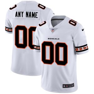 Amazing Cincinnati Bengals Custom  White Team Logo Vapor Limited NFL Jersey