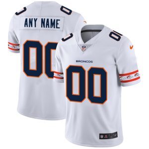 Delightful Denver Broncos Custom  White Team Logo Vapor Limited NFL Jersey