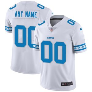 Amazing Detroit Lions Custom  White Team Logo Vapor Limited NFL Jersey