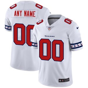 Outstanding Houston Texans Custom  White Team Logo Vapor Limited NFL Jersey