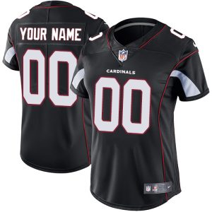 Stunning Arizona Cardinals Customized Black Alternate Stitched Vapor Untouchable Limited Women's NFL Jersey
