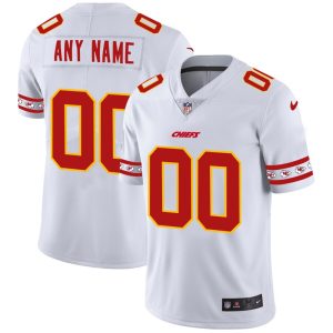 Amazing Kansas City Chiefs Custom  White Team Logo Vapor Limited NFL Jersey