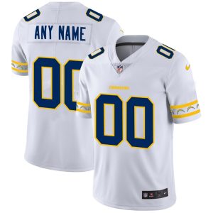 Delightful Los Angeles Chargers Custom  White Team Logo Vapor Limited NFL Jersey