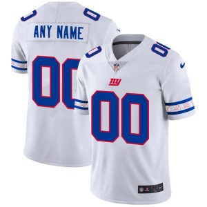 Amazing New York Giants Custom  White Team Logo Vapor Limited NFL Jersey