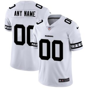 Fantastic Las Vegas Raiders Custom  White Team Logo Vapor Limited NFL Jersey