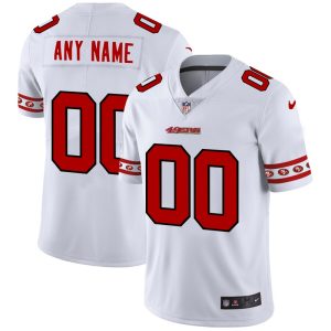 Delightful San Francisco 49ers Custom  White Team Logo Vapor Limited NFL Jersey