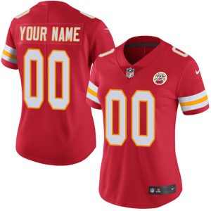 Superb Kansas City Chiefs Customized Red Team Color Stitched Vapor Untouchable Limited Women's NFL Jersey