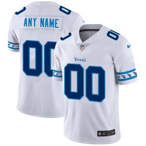Exceptional Tennessee Titans Custom  White Team Logo Vapor Limited NFL Jersey