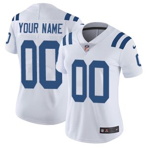 Superb Indianapolis Colts Customized White Stitched Vapor Untouchable Limited Women's NFL Jersey