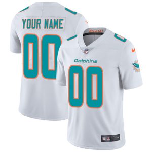 Fantastic Miami Dolphins Customized White Stitched Vapor Untouchable Limited Youth NFL Jersey