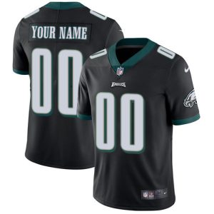 High quality Philadelphia Eagles Customized Black Alternate Stitched Vapor Untouchable Limited Youth NFL Jersey