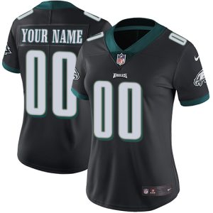 Exceptional Philadelphia Eagles Customized Black Alternate Stitched Vapor Untouchable Limited Women's NFL Jersey