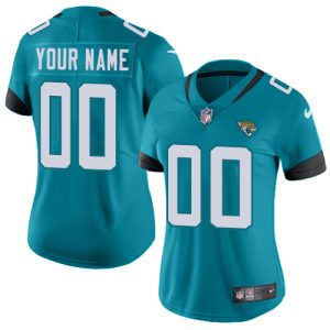 Superb Jacksonville Jaguars Customized Teal Green Team Color Stitched Vapor Untouchable Limited Women's NFL Jersey