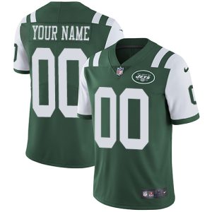 Exceptional New York Jets Customized Green Team Color Stitched Vapor Untouchable Limited Men's NFL Jersey