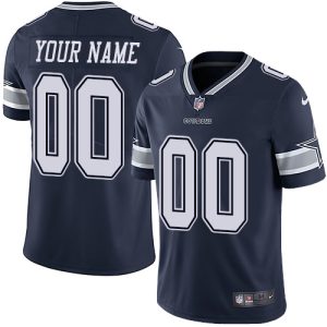 Exceptional Dallas Cowboys Customized Navy Blue Team Color Stitched Vapor Untouchable Limited Men's NFL Jersey