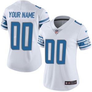 Delightful Detroit Lions Customized White Stitched Vapor Untouchable Limited Women's NFL Jersey