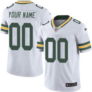 Amazing Green Bay Packers Customized White Stitched Vapor Untouchable Limited Men's NFL Jersey