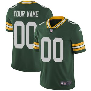 Fantastic Green Bay Packers Customized Green Team Color Stitched Vapor Untouchable Limited Youth NFL Jersey