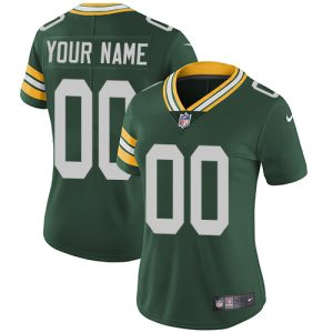 Premium Green Bay Packers Customized Green Team Color Stitched Vapor Untouchable Limited Women's NFL Jersey